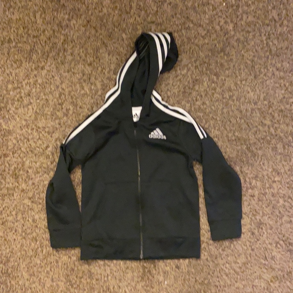 Dark grey Adidas zip up